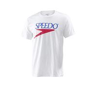 Speedo Unisex-Erwachsene T-Shirt Short Sleeve Crew Neck Vintage Rash-Guard, Farbe: Weiß, XX-Large