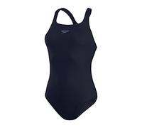 Speedo Women's Eco Endurance+ Medalist | Athletic Fit | Clasic Design| Recycled Fabric | Chlorine Resistant | Extra Flexibility, True Navy, 3434
