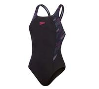 Speedo - Women's Hyperboom Splice Muscleback - Badeanzug, Gr. S 34, schwarz (Black/Pink)