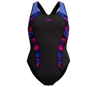 Speedo - Women's Placement Laneback - Badeanzug, Gr. 3XL 46, schwarz (ZoomBoomPlacement/SpeedoBlack)