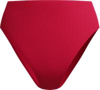 Speedo Women's Solid Cheeky High Waist Bikini Bottom Ruby L