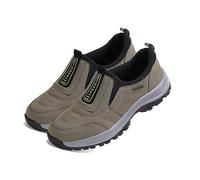 sPeesy Orthopädische Schuhe Herren leichte Schuhe Herren Sneaker Outdoor Wanderschuhe Herren wasserdicht extra weit Leinenschuhe wasserdicht Walking Schuhe Hallux valgus Schuhe (Color : Brown, Size