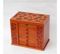 SpeesY Schmuckschatulle/Schmucktruhe, groß, Holz-Schmuckschatulle/Schmucktruhe, Möbel, Ring, Halskette, Geschenk, Geschenk mit Schloss für Frauen und Mädchen, B