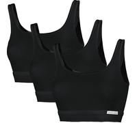 Speidel Bio Single-Jersey Damen-Bustier Bio Cotton plus im 3er-Pack 40 schwarz