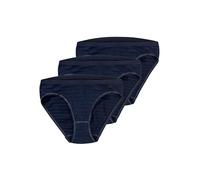 Speidel Damen Bikinislip Cotton & More | 3er Pack (DE/NL/SE/PL, Numerisch, 44, Regular, Regular, Navy)