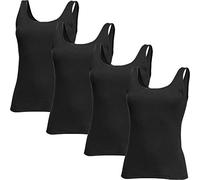 Speidel Feinripp Damen-Unterhemd im 4er-Pack 40 schwarz