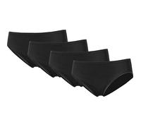 Speidel Feinripp Damen-Slip im 4er-Pack 46 schwarz