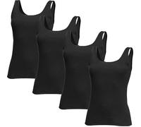 Speidel Feinripp Damen-Unterhemd im 4er-Pack 38 schwarz