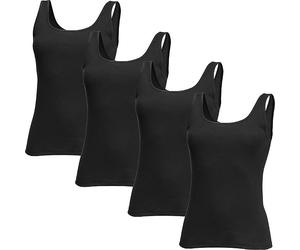 Speidel Feinripp Damen-Unterhemd im 4er-Pack 40 schwarz