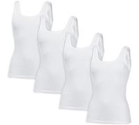 Speidel Feinripp Damen-Unterhemd im 4er-Pack 40 weiß