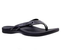 Spenco Damen AVA Sandal Flipflop, Schwarz, 40 EU