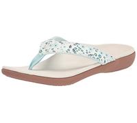 Spenco Damen Unterstützung Flipflop, Weiss/opulenter Garten, 39.5 EU Weit