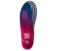 Spenco Ground Control Low Einlegesohle, Schwarz/Pink, 38-40