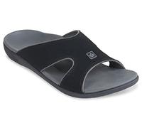 Spenco Herren Tribal Slide Sandale, Carbon/Zinn, 47 EU