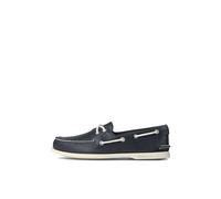 Sperry Herren Authentic 2 Eye Authentischer Bootsschuh mit 2 Ösen, Marineblau, Größe 40, 42.5 EU Weit