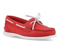 Sperry Authentic Original 1 Eye Damen Bootsschuhe Aus Rotem Leder EU 36,5 / UK 3,5