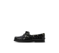 Sperry Authentic Original™ Damen-Bootsschuh mit 2 Ösen, Leder, Schwarz, 39 EU