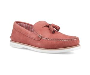 Sperry Authentic Original Herren Rote Leder Loafer EU 42 / UK 8