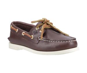 Sperry Authentische 2-Augen-Leder Damen Braune Standard Bootsschuhe EU 41 / UK 7,5