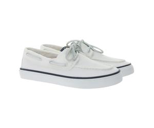 SPERRY Bahama 2.0 Canvas Boots-Schuhe nachhaltige Damen Freizeit-Schuhe mit Memory-Schaum Sohle STS88709 Weiß 38