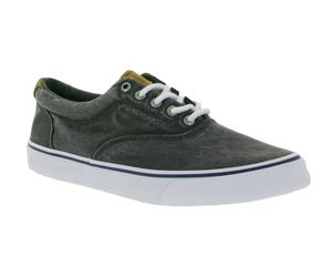 SPERRY Bahama Striper II Cvo Herren Canvas-Sneaker mit Wave-Siping-Technologie STS22513 Washed Schwarz 40