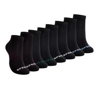 Sperry Herren 8er-Pack Cushion Comfort Low Cut Knöchelsocken - atmungsaktiv, feuchtigkeitsableitend, athletisch, niedrig geschnittene Socken für den täglichen Gebrauch, Schwarz, 37.5-46 EU