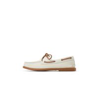 Sperry Original Boat Shoe Authentic 2 Eye Bootsschuh für Herren, Größe 45, Weißes Leder, 46 EU Weit