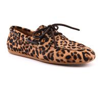 Sperry Slimboat Leder Damen Leoparden Standard Bootsschuhe EU 38 / UK 5