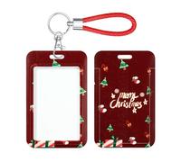 Speziell Ausweishüllen Ausweiskarte Schutzhülle Kartenhalter Ausweishalter mit Schlüsselring, 1 Stück (SDZM)