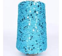 Spezielles Paillettengarn Glitzergarn 50G/140M 6/3 Mm Pailletten-Häkelgarn Weiß Silberfarben Glänzend Glitzerndes Strickgarn Zubehörgarn Diy Makramee Taschentuch 6Pc A-