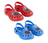 Spider-Man EVA-Clogs für Kinder, leicht und bequem, mit Rückengurt, Blau und Rot, Sommerschuhe für Strand, Pool und den täglichen Gebrauch, offizielles Lizenzprodukt, rot, 30/31 EU