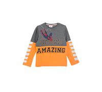 Spider-Man Kinder Jungen Langarmshirt Longsleeve Langarm T-Shirt, Farbe:Orange, Größe Kids:98