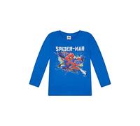 Spider-Man Kinder Jungen T-Shirt Longsleeve Langarm-Shirt, Größe Kids:134-140