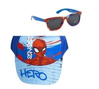 CERDÁ LIFE'S LITTLE MOMENTS Spider-Man Kinder Kappe mit Sonnenbrille Set - UV-Schutz Mütze und Brille im Spider-Man Design