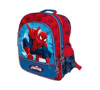 Spider-Man Spiderman Marvel Rucksack mit 4 Reißverschlüssen/Wagen 41 x 34 x 18,5 cm, Color 0 (AST0939)