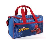 PERLETTI Spider Man Sporttasche Kinder Kindergarten - Spiderman Umhängetasche Schwimmtasche Blau für Kleine Jungen - Marvel Superheld Reisetasche Wasserdicht Kleinkind 3 4 5 6 Jahre - 35x22x15 cm