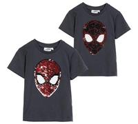Spider-Man Kurzarm-T-Shirt für Kinder, Dunkelgrau - Marke EAN: 8445484499889 - Größe: 4 Jahre