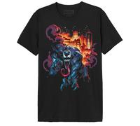 Spider-Man Venom City Fire T-Shirt schwarz in XXL