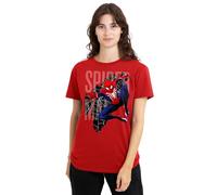 Spiderman 2 Gamerverse Web Swing Ladies T Shirt, Red, Medium