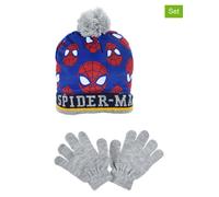 Spiderman 2tlg. Winteraccessoires-Set "Spiderman" in Blau - Größe 52 cm | Kindermuetzen