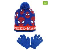 Spiderman 2tlg. Winteraccessoires-Set "Spiderman" in Blau - Größe 54 cm | Kindermuetzen