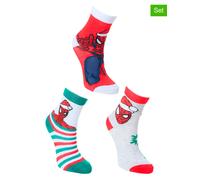 Spiderman 3er-Set: Socken "Spiderman" in Rot - Größe 27-30 | Babysocken Strumpfhosen