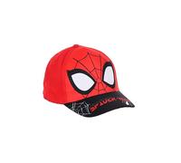 Spiderman Baseball Cap, Kappe Schirmmütze für Kinder Jungen Cappy mit Klettverschluss verstellbar (DE/NL/SE/PL, Numerisch, 52, Hell-Rot)