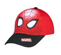 Spiderman Baseball Cap, Kappe Schirmmütze für Kinder Jungen Cappy mit Klettverschluss verstellbar (Rot 54)