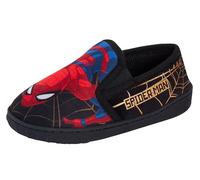 Spiderman-Hausschuhe für Jungen, Premium, Marvel Avengers, goldfarbenes Netz, Slipper, Pantoletten, Kinder-Hausschuhe, Schwarz, 1.5 Big Kid