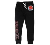 Spiderman Kinder Jogginghose - Jungen Sporthose mit Kordelzug - Größen 104-122 - Schwarz oder Rot - 60% Baumwolle, Farbe: Schwarz, Bekleidungsgröße: 116