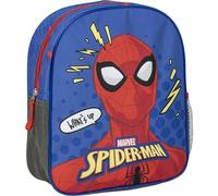 Spiderman Kinderrucksack, Blau, Reißverschluss, 25x20x29 cm, Schulrucksack, gepolsterte Griffe, entworfen in Spanien, Estándar, Casual