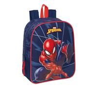 Spiderman Kinderrucksack, Kinderrucksack, Schulrucksack, anpassbar an den Kinderwagen, ideal für Kindergärten, bequem und vielseitig, Qualität und Widerstandsfähigkeit, 22 x 10 x 27 cm