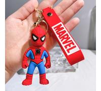 (SpiderMan) Schlüsselanhänger Avengers Silikon Captain America Autozubehör