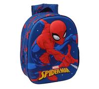 Spiderman Schulrucksack mit 3D-Design, ideal für Kinder verschiedener Altersgruppen, bequem und vielseitig, Qualität und Widerstandsfähigkeit, 27 x 10 x 33 cm